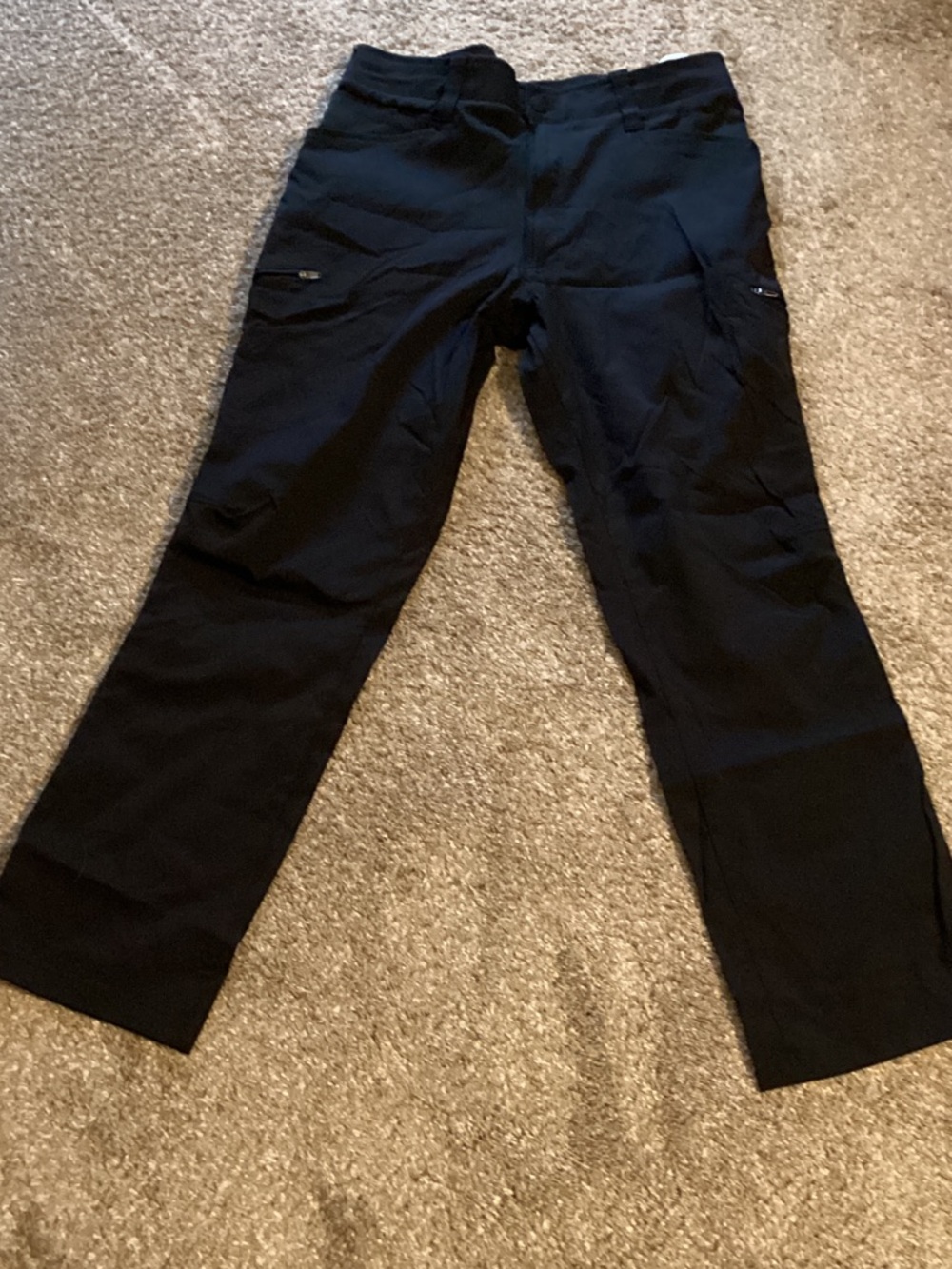 Wrangler Black Cargo Pants with Zip Pockets
